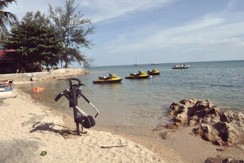 jetpack on the beach